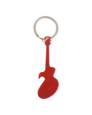 Portachiavi chitarra metallo con apribottiglie, 15g, 8,6cm