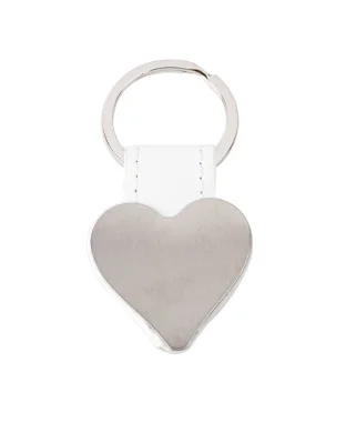 Portachiavi cuore metallo nero con astuccio regalo