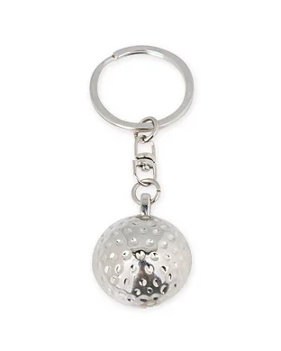 Portachiavi Golf in Alluminio con Astuccio, 3,1 cm, Argento