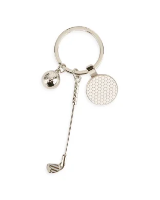 Portachiavi Mazza Golf Alluminio 7cm Argento | Regalo Unico
