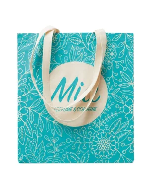 Shopper in cotone biologico Ecoverde – Manici lunghi robusti