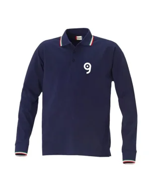 Polo Amarillo Slim-Fit, Manica Lunga, Cotone 190g/m2