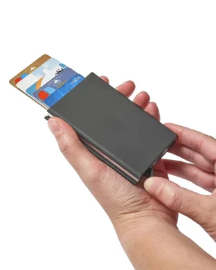 Portacarte in alluminio RFID