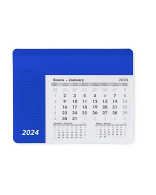 Rendux Tappetino Mouse Calendario PVC 12 mesi con note, trasparente