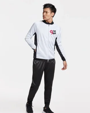 Iliada Giacca Tuta Sportiva Uomo, Zip Laterali, 100% Poliestere
