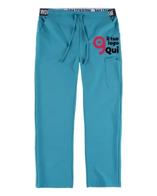 Pantalone unisex  multitasche elasticizzato poliestere