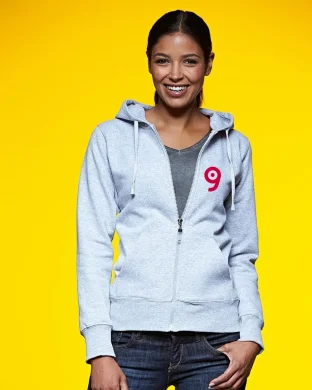 Giacca Donna Slim Fit 300g Felpata con Cappuccio