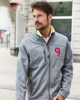 Giacca Softshell Uomo, pile interno, tasche zip