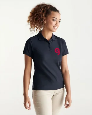 Polo Pegaso Premium Donna Slim 220g, Cotone-Poliestere, No Label