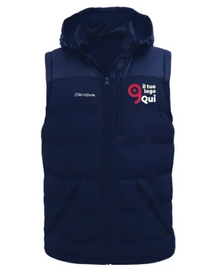 Giubbotto smanicato Prime Nylon Regular con zip e cappuccio removibile