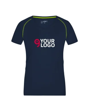 T-shirt donna fitness leggera in poliestere