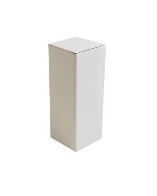 Scatola bianca in cartone per borraccia 250g