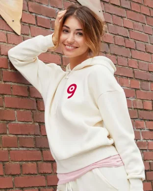 Felpa donna oversize con cappuccio doppio strato