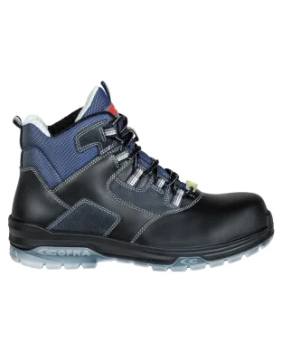 Scarpe antinfortunistiche Cofra Funk Black S3 pelle nera ESD uomo