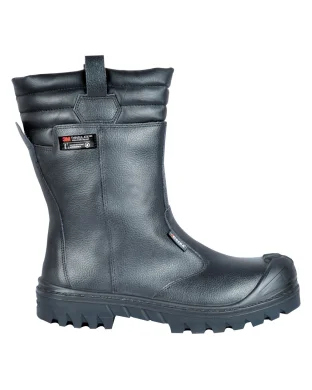 Scarpe da lavoro New Malawi UK S3 CI HRO SRC, pelle nera Thinsulate