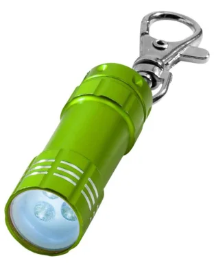 Portachiavi LED Astro in alluminio argento con 3 luci bianche