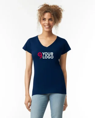 Softstyle T-shirt donna scollo a V slim fit