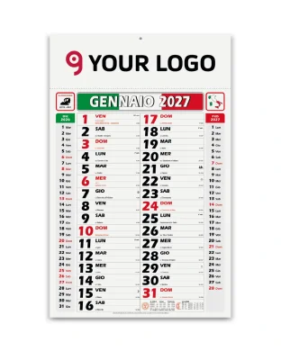Calendario Olandese Italy 2027 mensile, 29x47 cm carta patinata