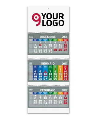 Calendario trittico Spiral Color