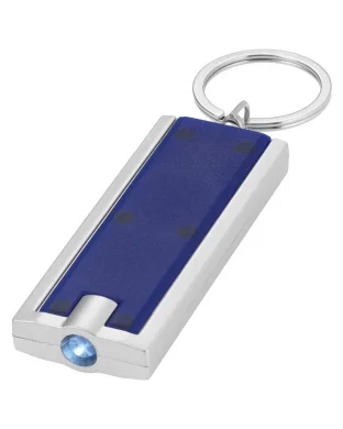 Portachiavi LED Castor in plastica, leggero 12g, batterie inclu