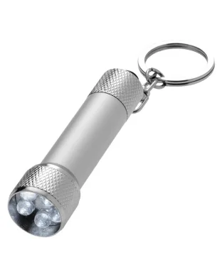 Draco Portachiavi LED in alluminio, luce potente, batterie incluse