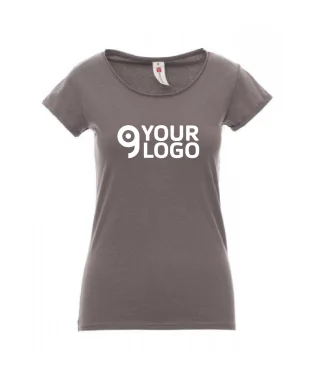 T-shirt ampio scollo con manica corta Sound+lady