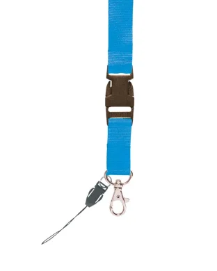 LANYARD SAFETY Poliestere con Clip Gancio Cromato