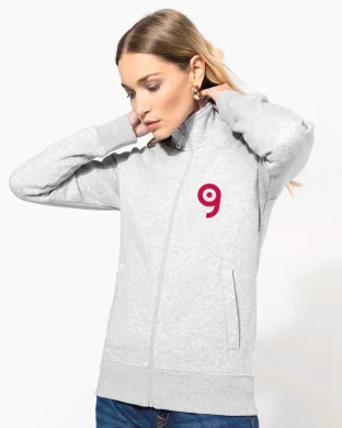 Felpa full zip donna