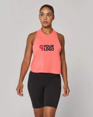 Canotta crop triblend donna