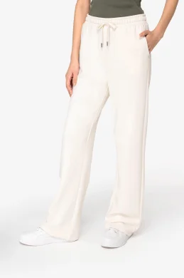 Pantalone da jogging donna ecosostenibile ampio french terry