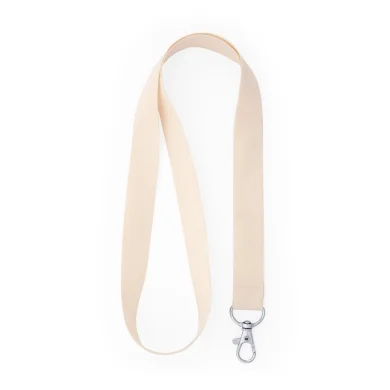 Lanyard in cotone con moschettone eco meet
