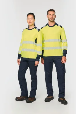 T-shirt di sicurezza riciclata a maniche lunghe