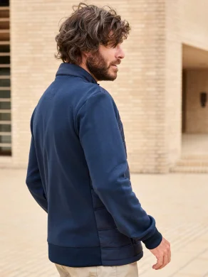 Men's hybrid sweat jacket