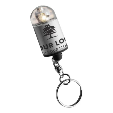 Portachiavi con mini torcia, in abs carly
