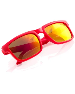 Occhiali da Sole Bunner UV400 colorati, montatura opaca, lenti specchi