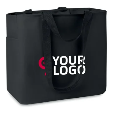 CAMDEN Shopper Poliestere 600D con doppia tasca, 33x16,5x30cm