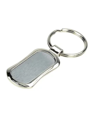 Portachiavi Dudo in metallo silver 2,5x8,5 cm