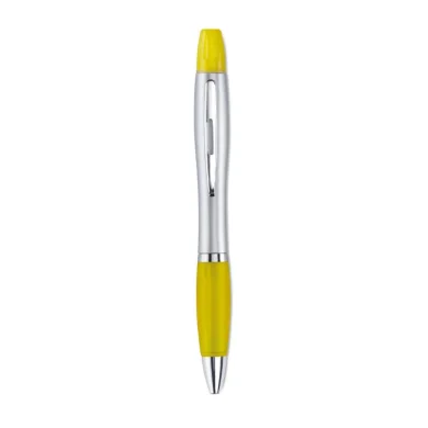 RIO DUO penna blu 2in1 con evidenziatore, impugnatura in gomma