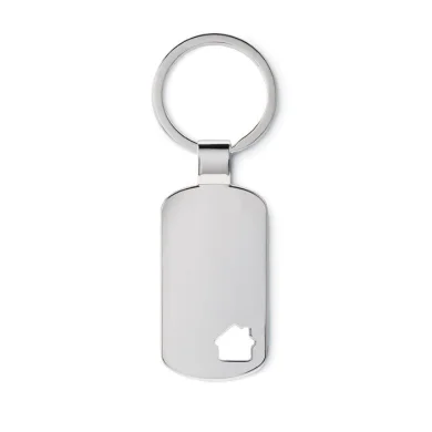 Portachiavi in metallo forma casa 27g, 2,9x5,3cm |