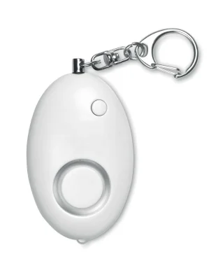 ALARMY Portachiavi Allarme con Luce LED Bianca in ABS, 6x3.8cm