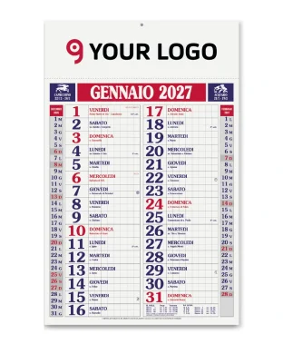 Calendario olandese Quadrettato