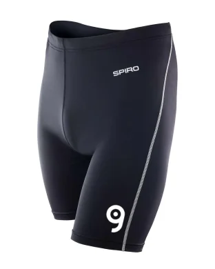 SPIRO Bodyfit Shorts Uomo 200g Traspiranti Nylon-Elastan