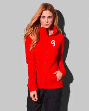 Giacca pile donna traspirante 220g regular fit