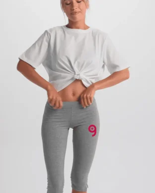 Leggings 3/4 Carla donna, cotone elasticizzato, regular fit