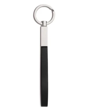 Portachiavi in metallo e PVC con astuccio regalo