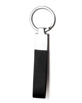 Portachiavi pelle e metallo elegante, personalizzabile