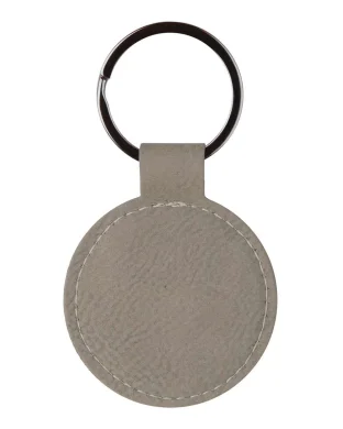 Portachiavi Elegance in metallo brunito e PU effetto scamosciato