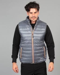 Gilet in nylon morbido e lucido Worms