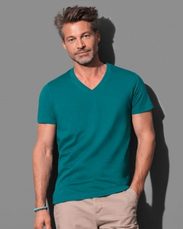 T-shirts James scollo a V Cotone organico
