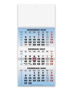 Calendario Trittico ad una spirale
